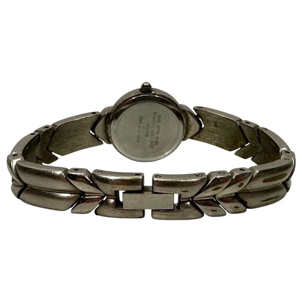 Anne Klein women's watch All silver bevel and band. 11/8323-5 AL21-Needs Battery